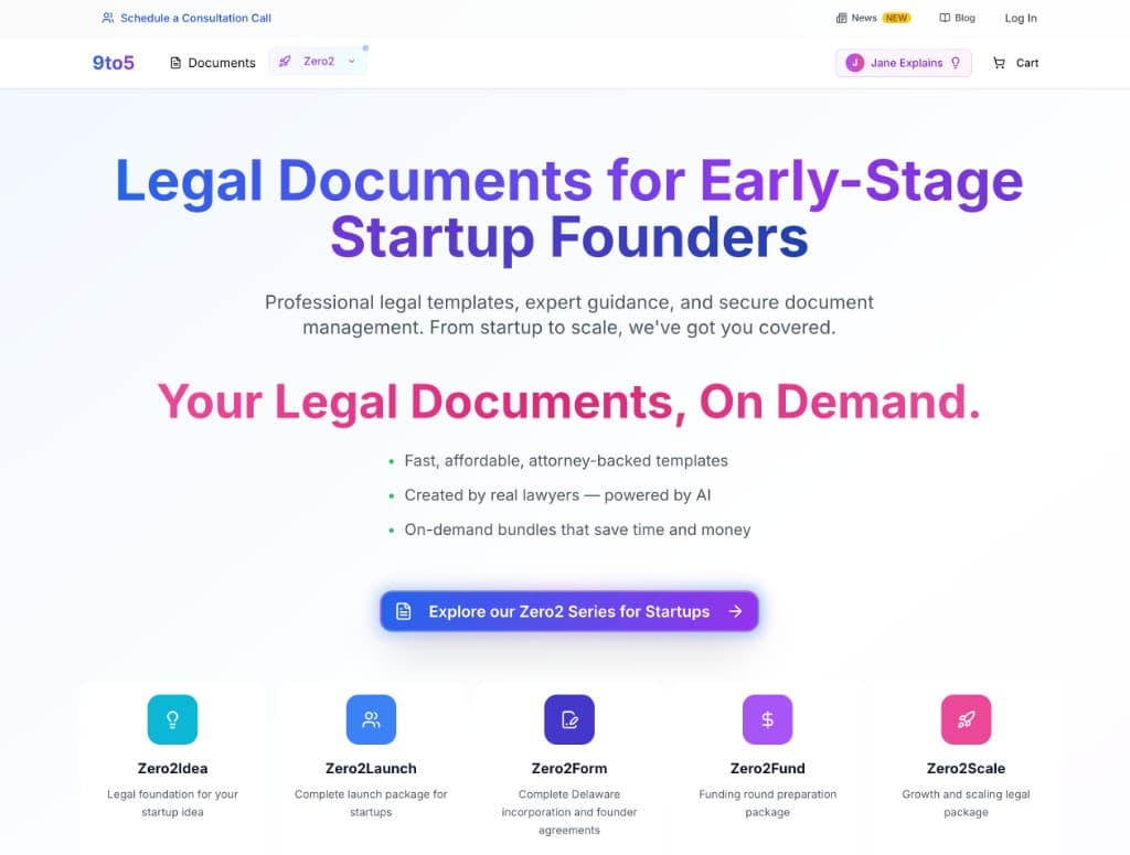 9to5 Legal Docs screenshot 1