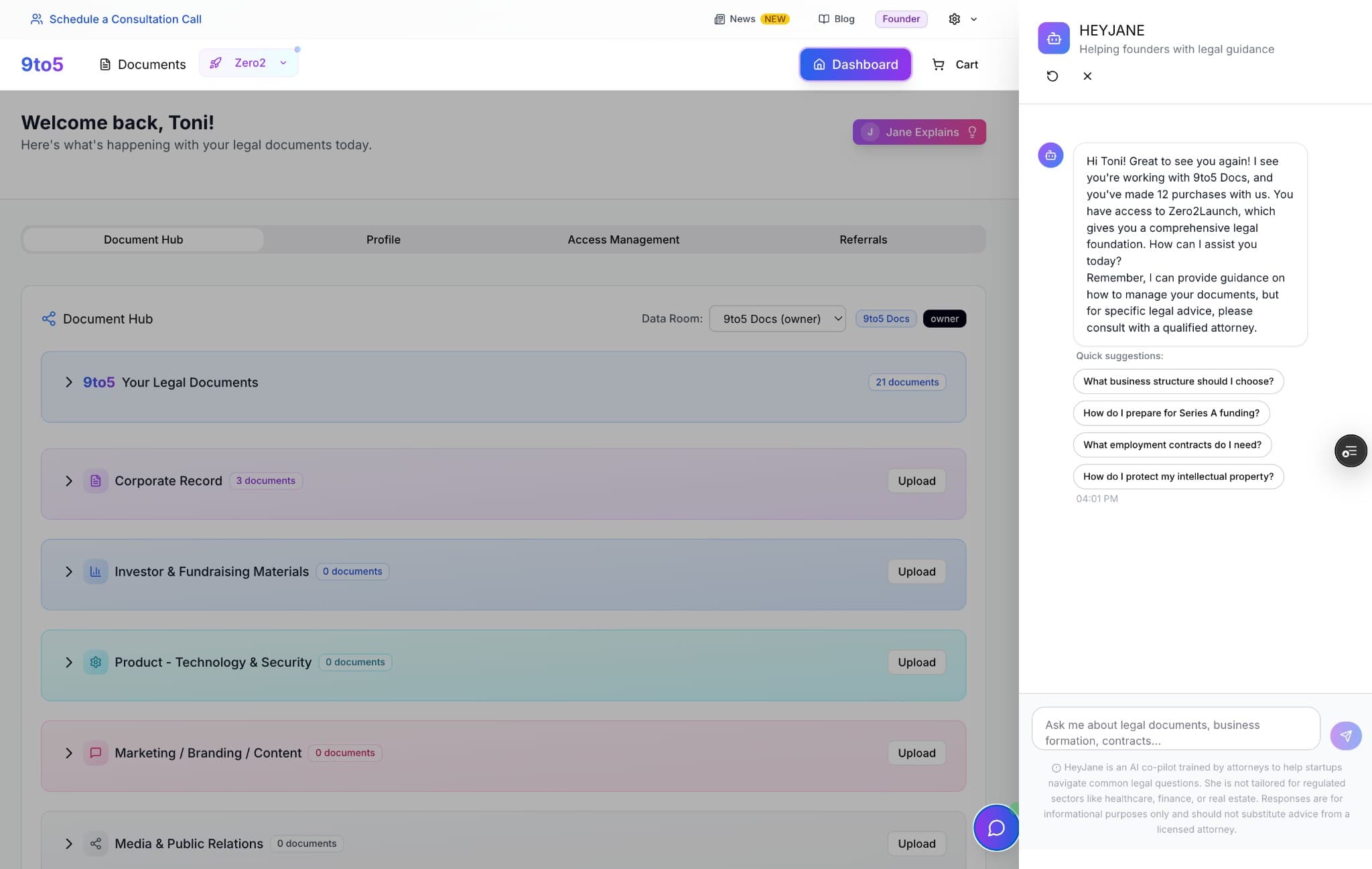 9to5 Legal Docs screenshot 3