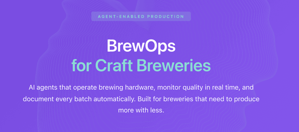 BrewOps — agents running real brewing hardware, featured at NVIDIA GTC 2026